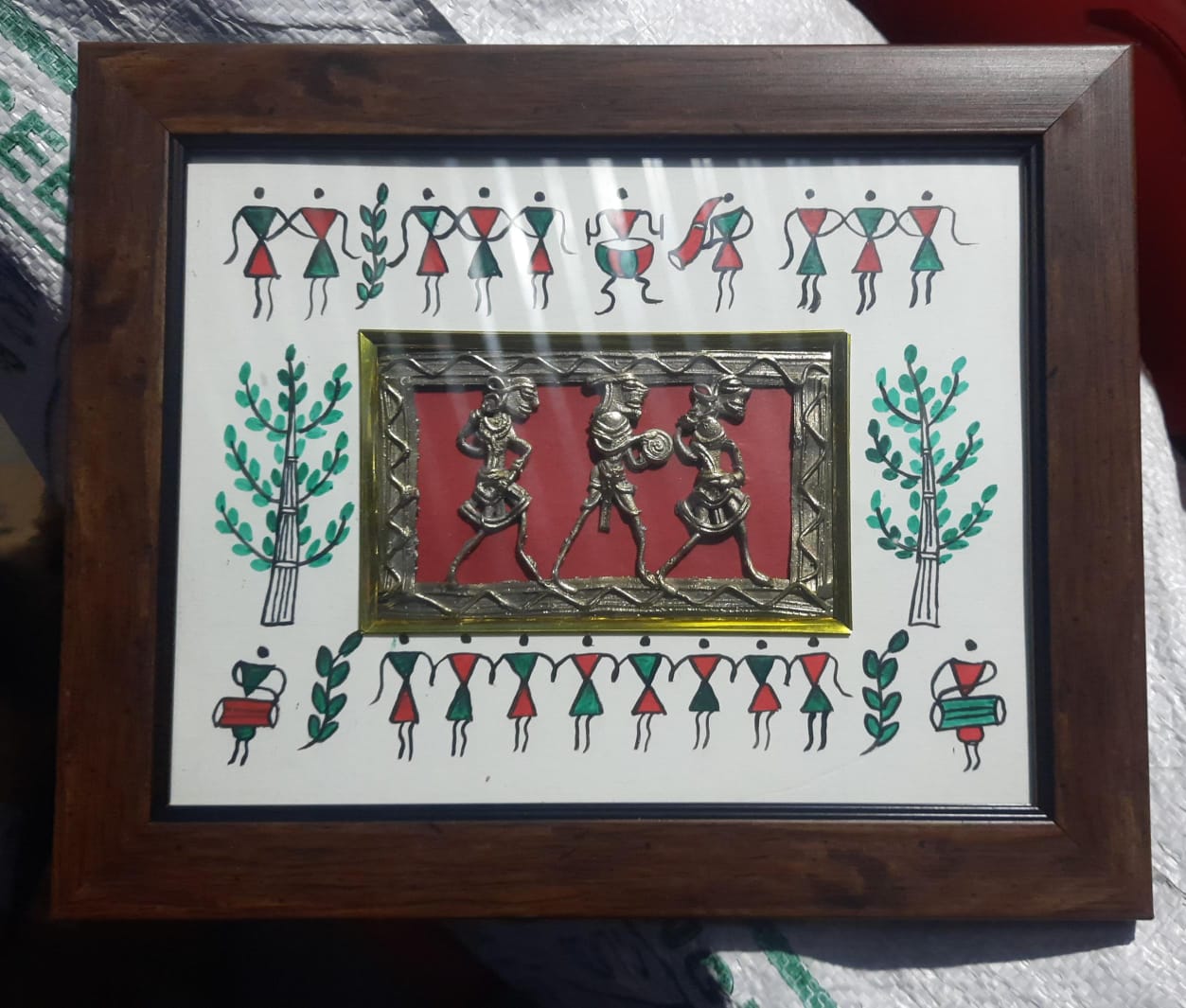 Dhokra Moments Handcrafted Tribal Celebration Fusion Wall Art
